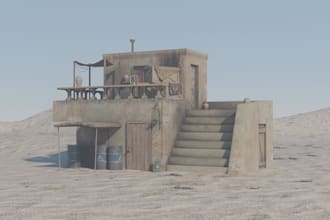 create high quality stylized 3d environment assets