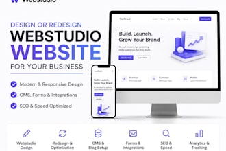 design redesign real estate agency realtor property management webstudio website