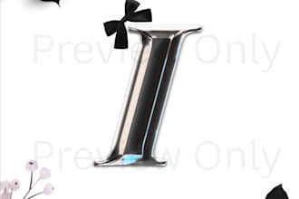 design aesthetic letter wallpaper, initial wallpaper art