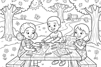 illustrate pictures for your coloring book