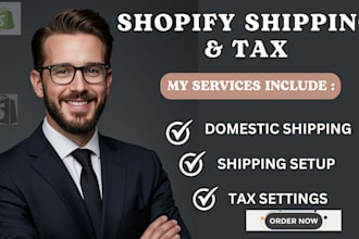 setup shopify shipping and tax settings for your store