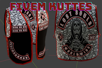 create fivem kuttes custom fivem clothing kuttes mc mc vest biker clothing