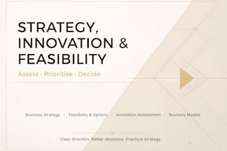 develop your business strategy and assess your options