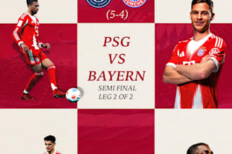 do creative and minimalist football matchday poster designing