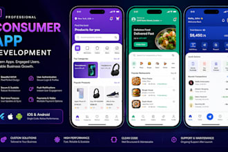 develop custom ai powered consumer app, marketplace app, booking app for you