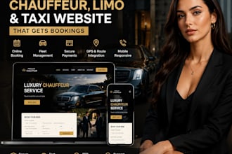 build a chauffeur, limo or taxi website that gets bookings