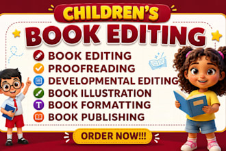edit children story book proofread and  format children book