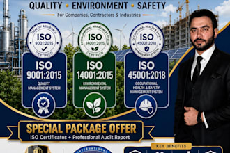 iso 9001 14001 45001 27001 certification support