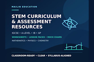 create igcse a level ib ap stem worksheets and assessments