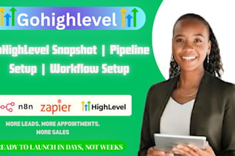 setup a custom gohighlevel snapshot for your niche business