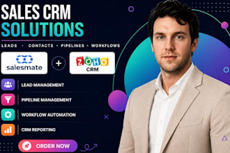 do salesmate and zoho CRM for leads contacts pipeline workflow automation