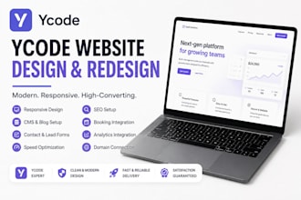 design redesign saas consultant real estate coaches landing page ycode website