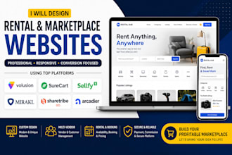 design volusion surecart sellfy mirakl sharetribe go arcadier rental website