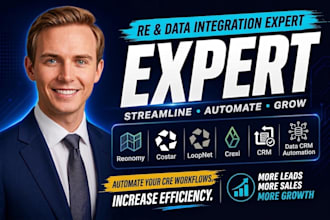 integrate reonomy costar loopnet crexi data CRM automation landgate CRM workflow