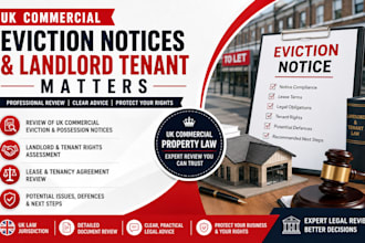 review UK commercial eviction notices and landlord tenant matters