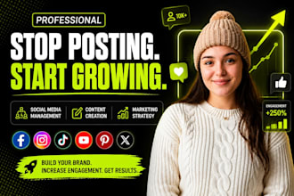be your social media manager content creator social media marketing