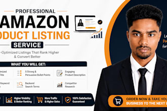 set up your amazon account product listing