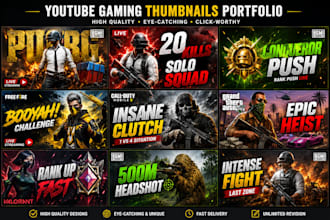 design professional youtube gaming thumbnails