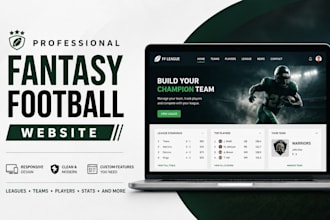 build a professional fantasy football website