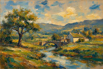 landscape oil painting art