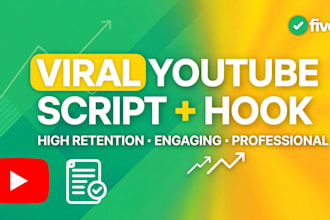 write viral youtube script with strong hook