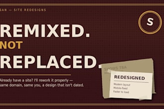 redesign and revamp your outdated musician or artist website