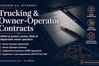 write a US compliant independent owner operator agreement