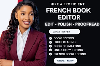 edit and proofread your french book, novel or translated manuscript