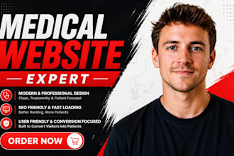 design medical website dental, healthcare, clinic, website