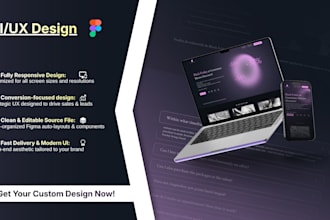 design a modern figma landing page for your buisness