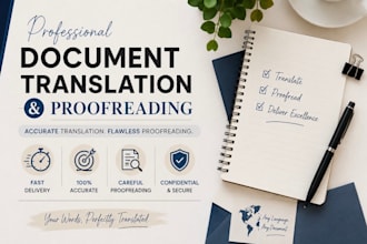 accurately translate and proofread documents with fast delivery