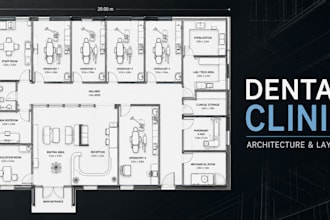 design a professional dental clinic floor plan and layout