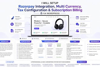 setup framer wix integration landing page tax configuration subscription billing