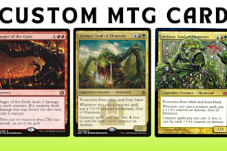 design custom mtg card tcg card design magic the gathering card art mtg card art