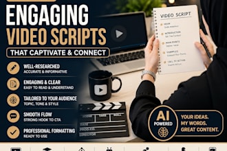 write ai assisted youtube scripts for your videos