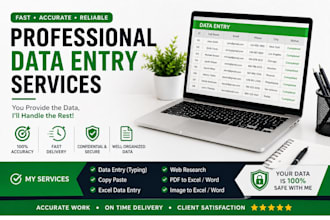 do data entry, copy paste and excel data entry