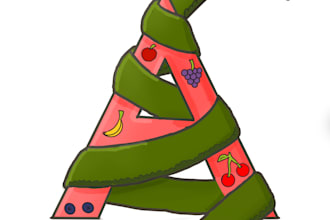create playful animal alphabet and letter illustrations