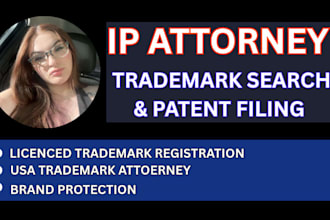 trademark search uspto attotney  registration, intellectual property consulting
