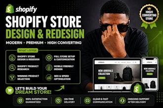 design shopify store website