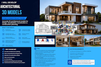 develop architectural 3d models for usa construction