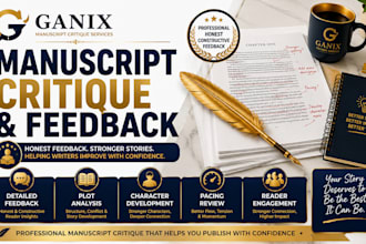 critique your manuscript and provide detailed reader feedback