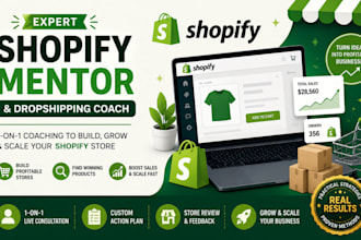 be your shopify mentor and dropshipping coach
