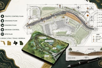 do traffic control plan drainage and grading plan for ohio, utah, texas, georgia