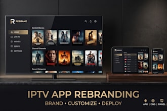 create a branded iptv player with custom apk, dns and panel configuration