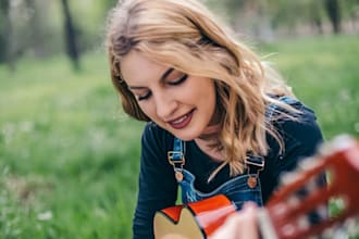 write lyrics, and sing your pop song, rnb and country song as a female singer