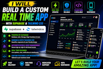 build a custom real time web app with supabase and tailwind