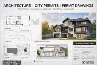 draw 2d floor plan, house plan, apartment plan and architectural layout