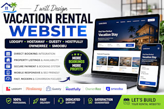 design lodgify hostaway guesty hostfully ownerrez smoobu vaction rental website