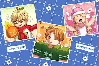 draw your roblox avatar or character as profile picture pfp