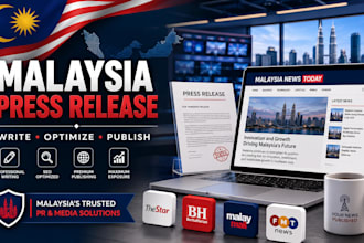 write and distribute malay press release to premium malaysia news sites
